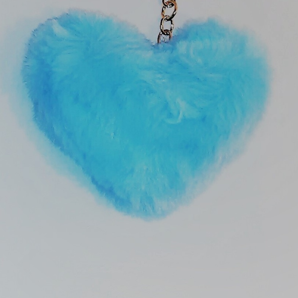 Blue Heart shaped key accessorie